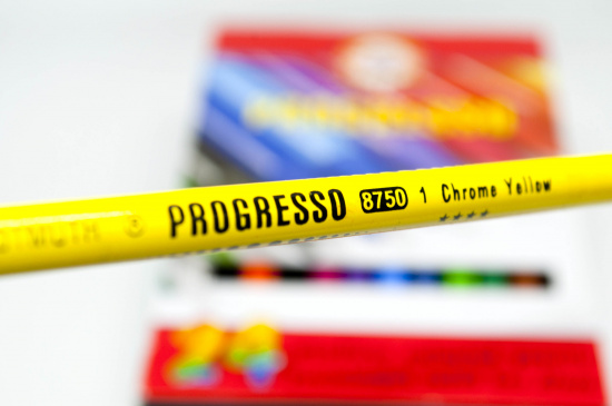 Карандаши цветные художественные "Progresso", 12 цветов, 7,1мм, в лаке, без дерева, заточенные